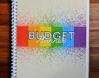 Rainbow-Themed Monthly Budget Planner