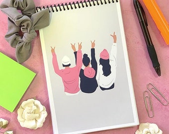 Süßes Mädchen Skizzenbuch- Skizzenbuch für Sie- Skizzenbuch für junge Erwachsene- MädchenZeichnungsblock- Kunstklasse Skizzenbuch- Girl Power- Skizzenbuch
