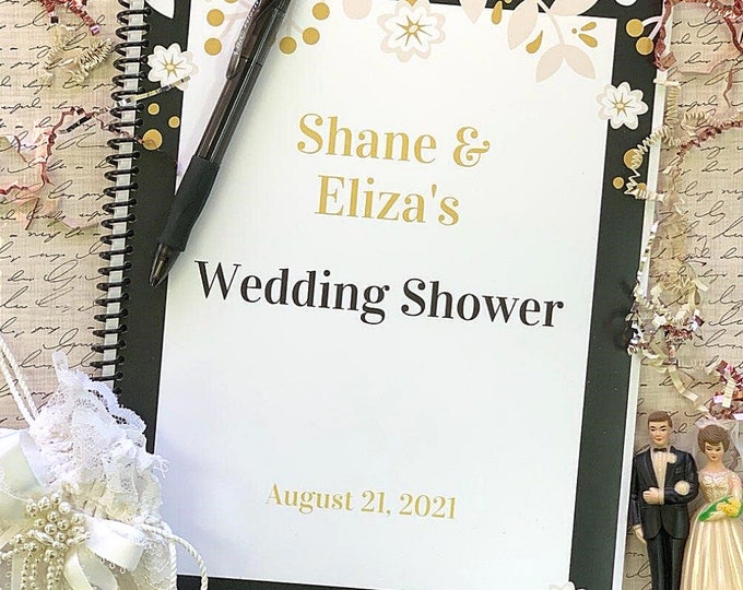Wedding Shower Notebook- Wedding DIY Journal for Bride and Groom-Organized Wedding Book