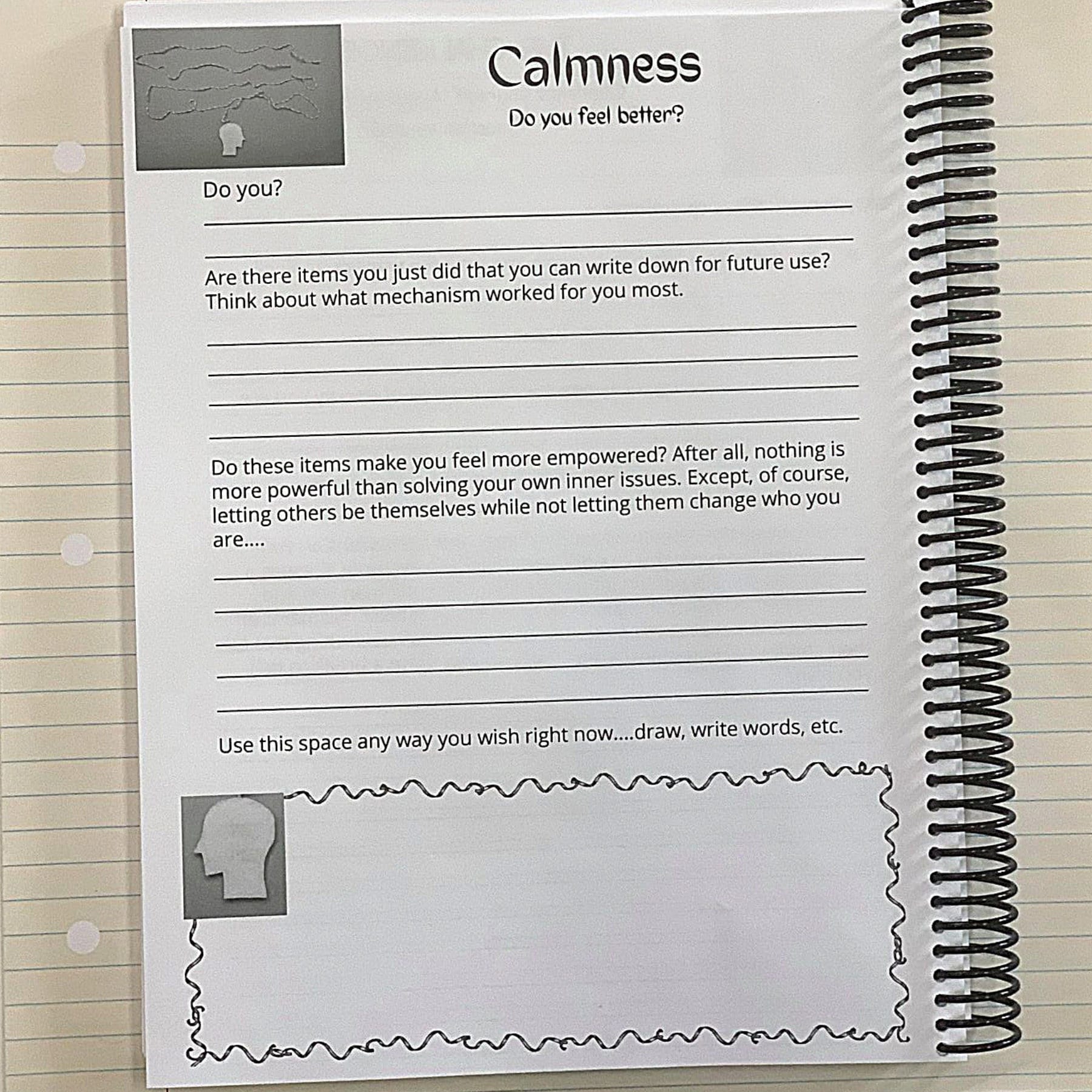 Anti-Anxiety Notebook and Calmness Journal, Psychology Journal