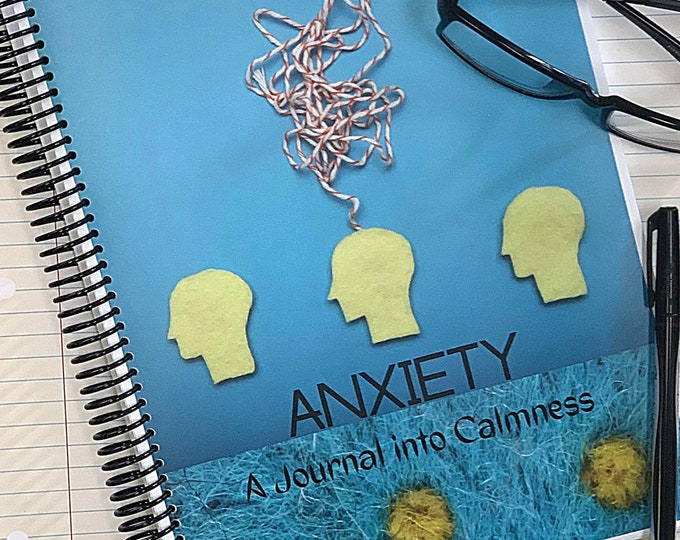 Anti-Anxiety Notebook and Calmness Journal, Psychology Journal, Anxiety Journal, Self-Writing for Self Help Journal, Stop Anxiety Journaling
