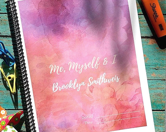 Women's Daily Planner and Organizer for Her- Feminine Notebook, Add your own personalization!