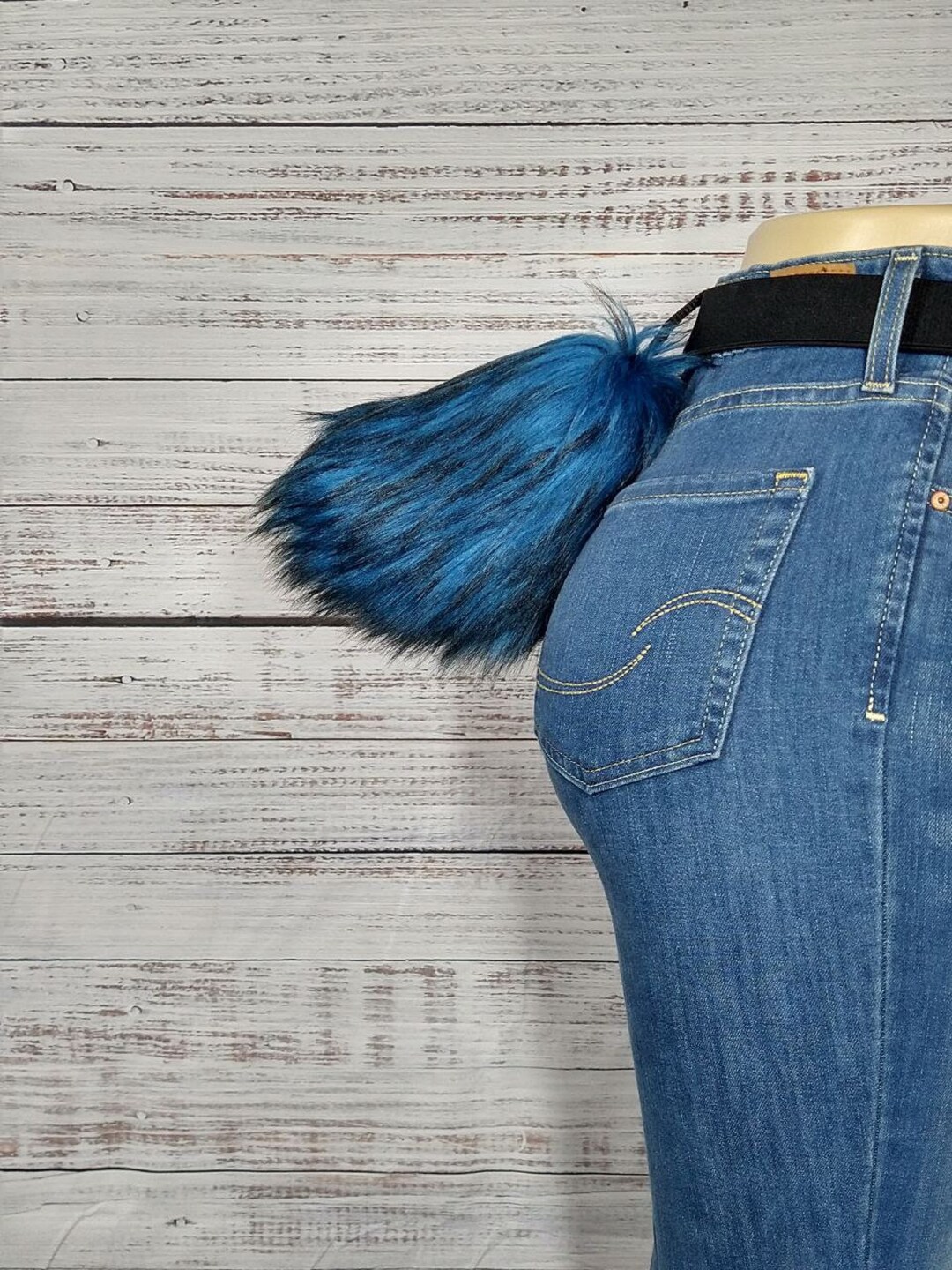 Blue and Black Rabbit Bunny Goat Nub Tail - Etsy