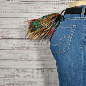 Multicolor Rabbit Bunny Goat Nub Tail