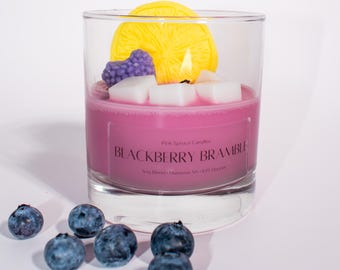 Brombeere Brombeere Kerze, Cocktailkerze, Brombeere altmodisch, Beerenkerze, Gastgeschenk, Geschenk für Barkeeper, Cocktailliebhaber