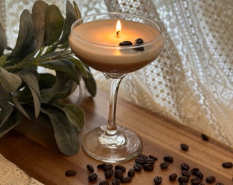 Coffee Candle Expresso Martini Scented Candles Gifts For Women Men 100% Natural Soy Wax Long Burn New Home Candle Gifts For Birthday Valentines - View #5