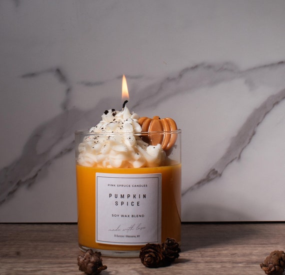 Pumpkin Spice Candle, Pumpkin Spice Dessert, Pumpkin Candle, Food Candle, Decorative Candles, Best Friend Candle, Foodie Gift, PSL, mom gift