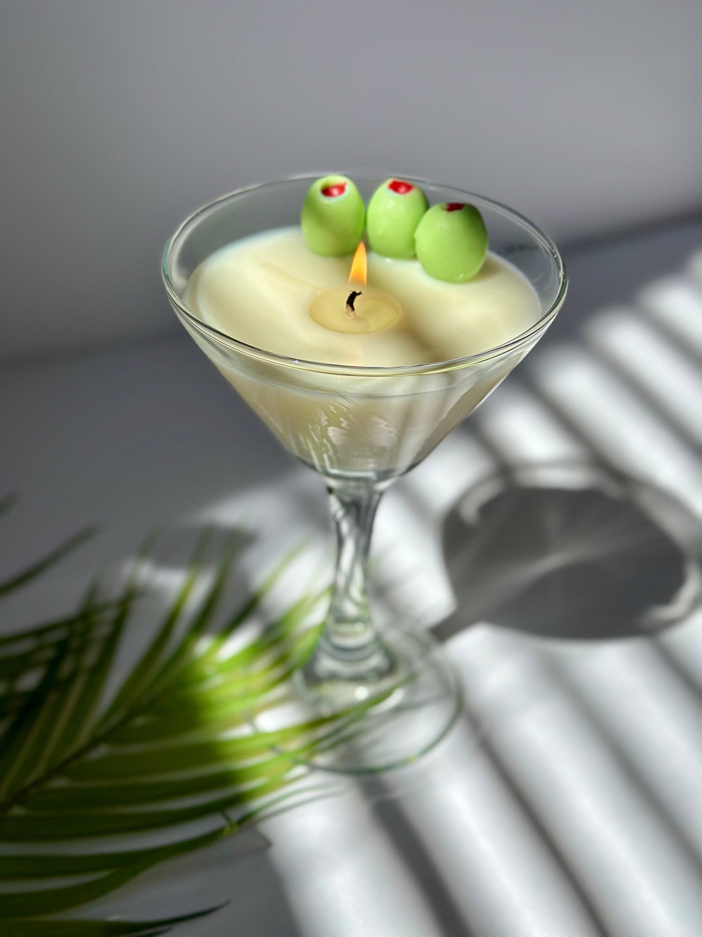 Dirty Martini Candle, Dry Gin Scented, Soy Wax Candle, gift for daughter in law, Martini Lover Gift, cocktail candle, alcohol drink candle