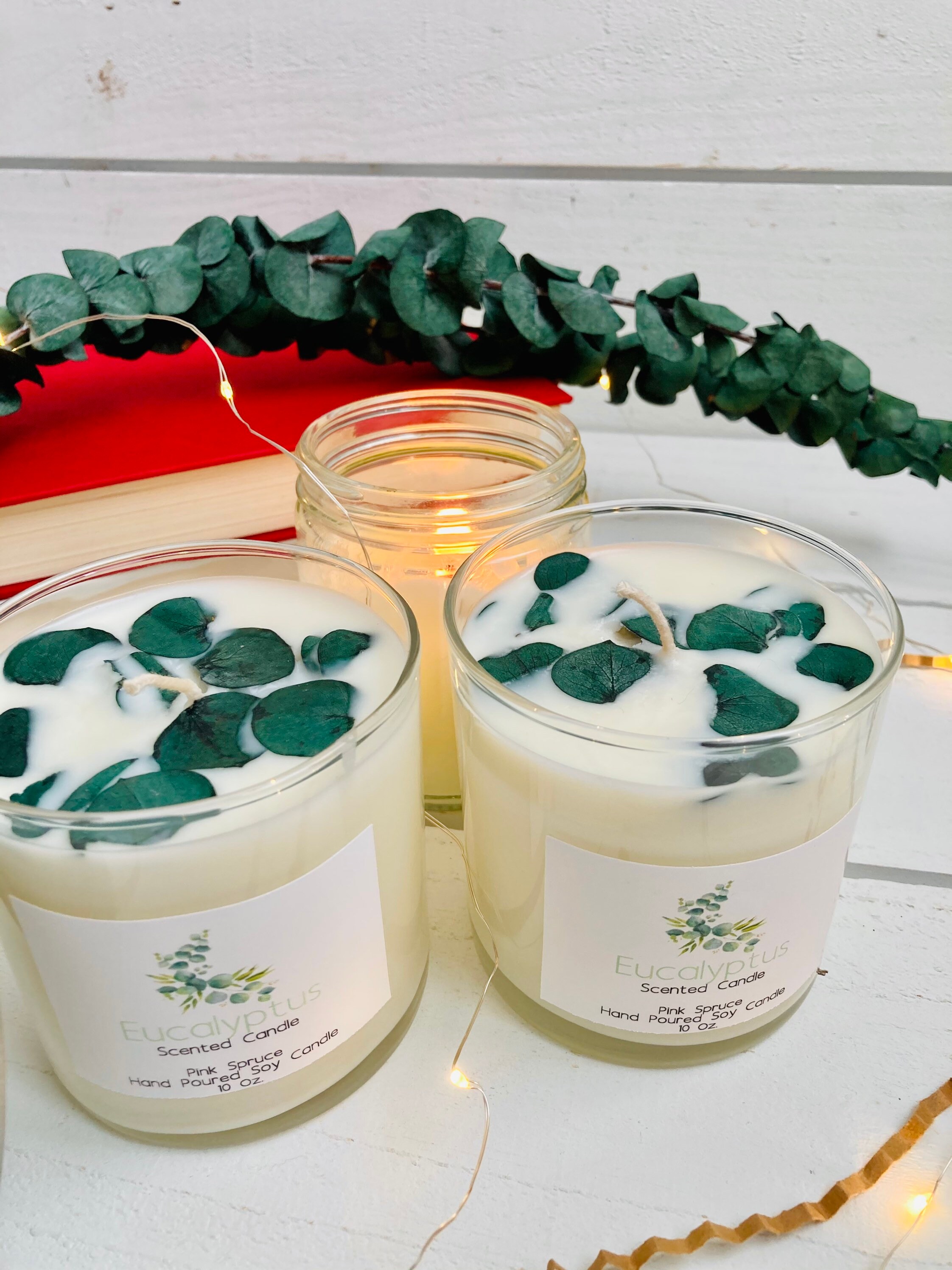 Eucalyptus Candle / Aromatherapy Candle / Relaxing Scented Etsy