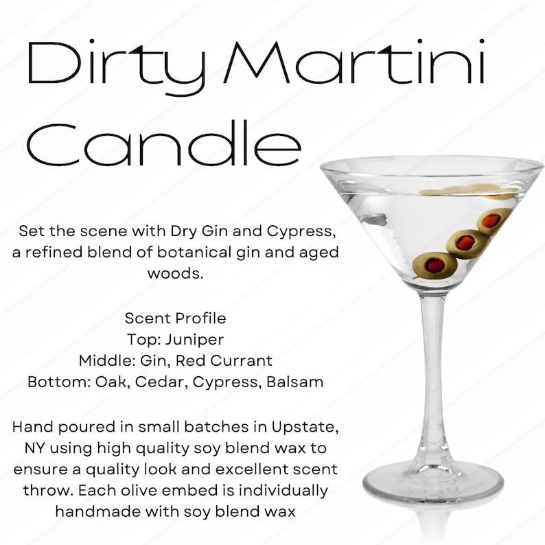 Vela de Martini Sucio, Agitada pero no Revuelta, Mezcla de Soja, Regalo para Mejor Amigo, Regalo para Amantes del Martini, Vela de Cóctel, Regalo para el 21.º Cumpleaños, Decoración de Bar imagen 10