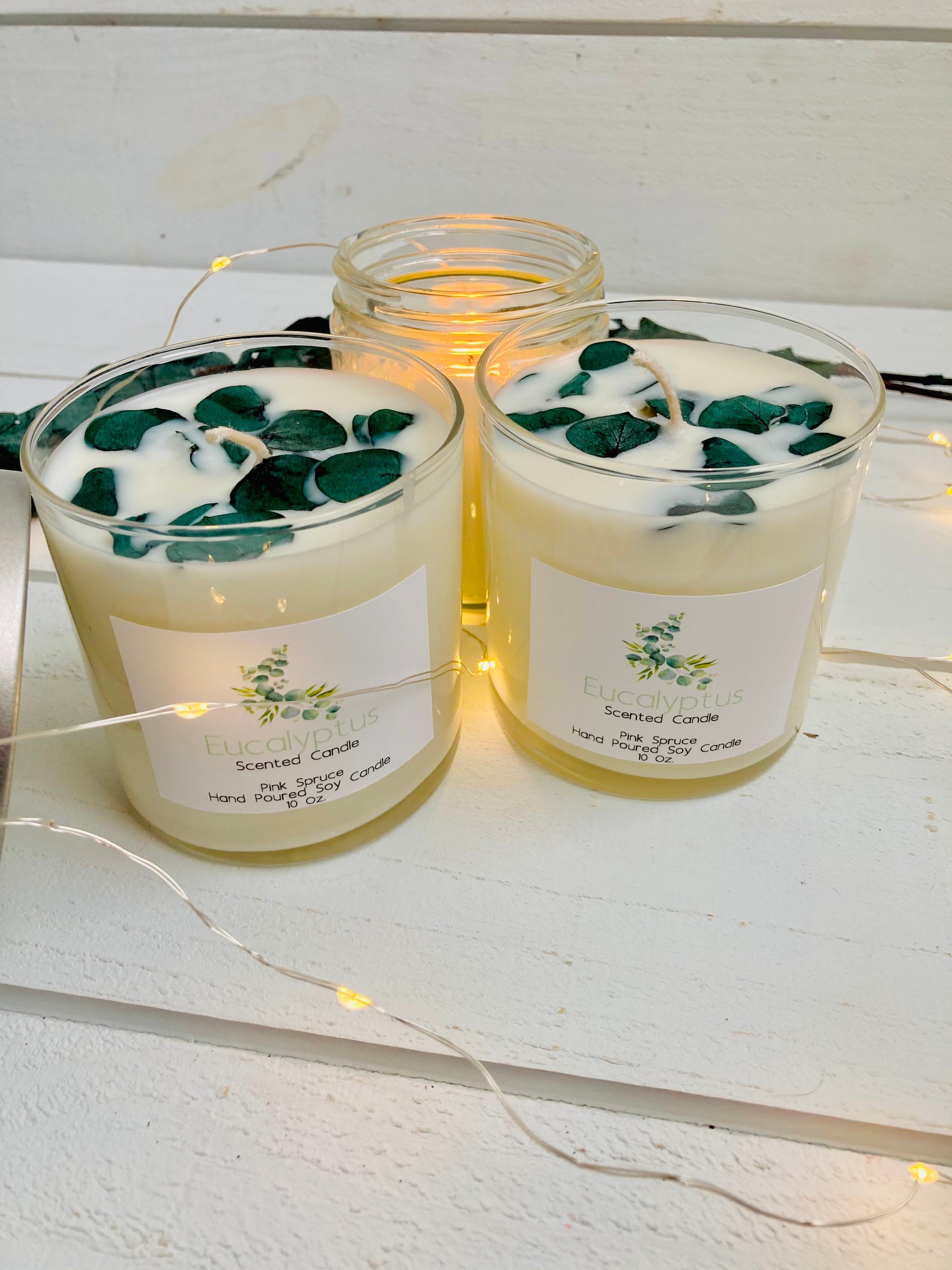 Eucalyptus Candle / Aromatherapy Candle / Relaxing Scented Etsy