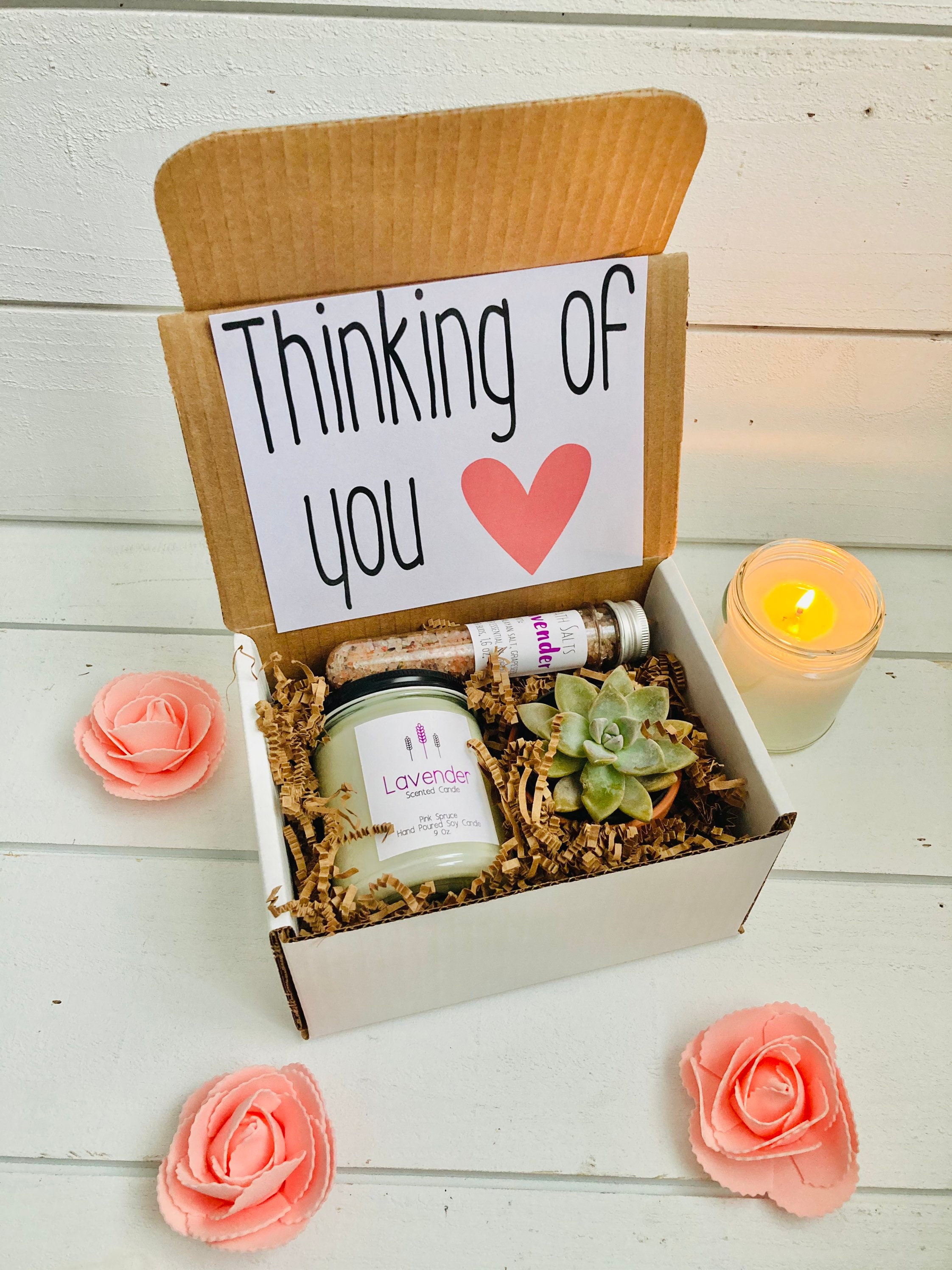Thinking of you care package with personalization. Grief care Etsy