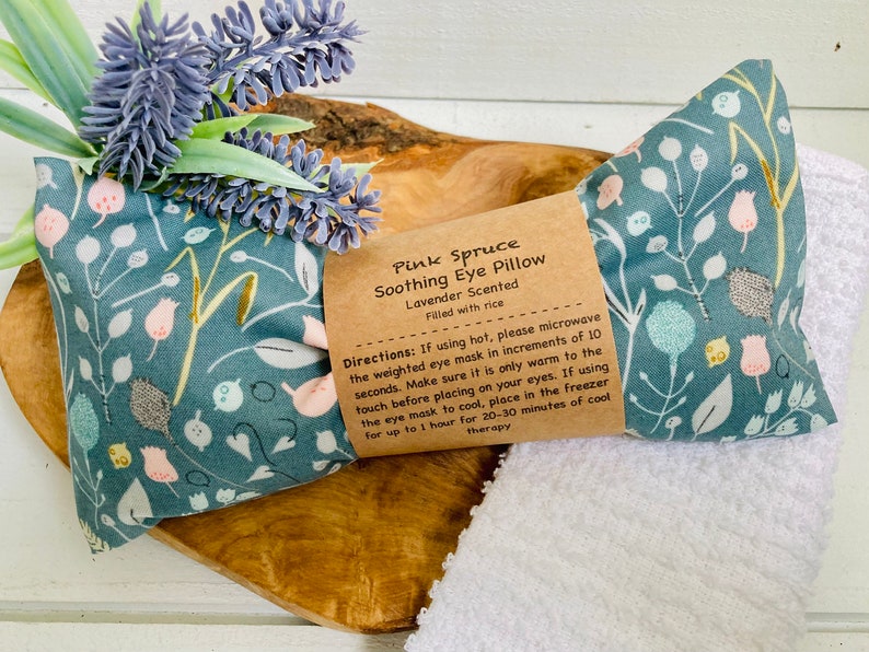 Weighted eye pillow yoga eye mask relaxation gift migraine Etsy Polska