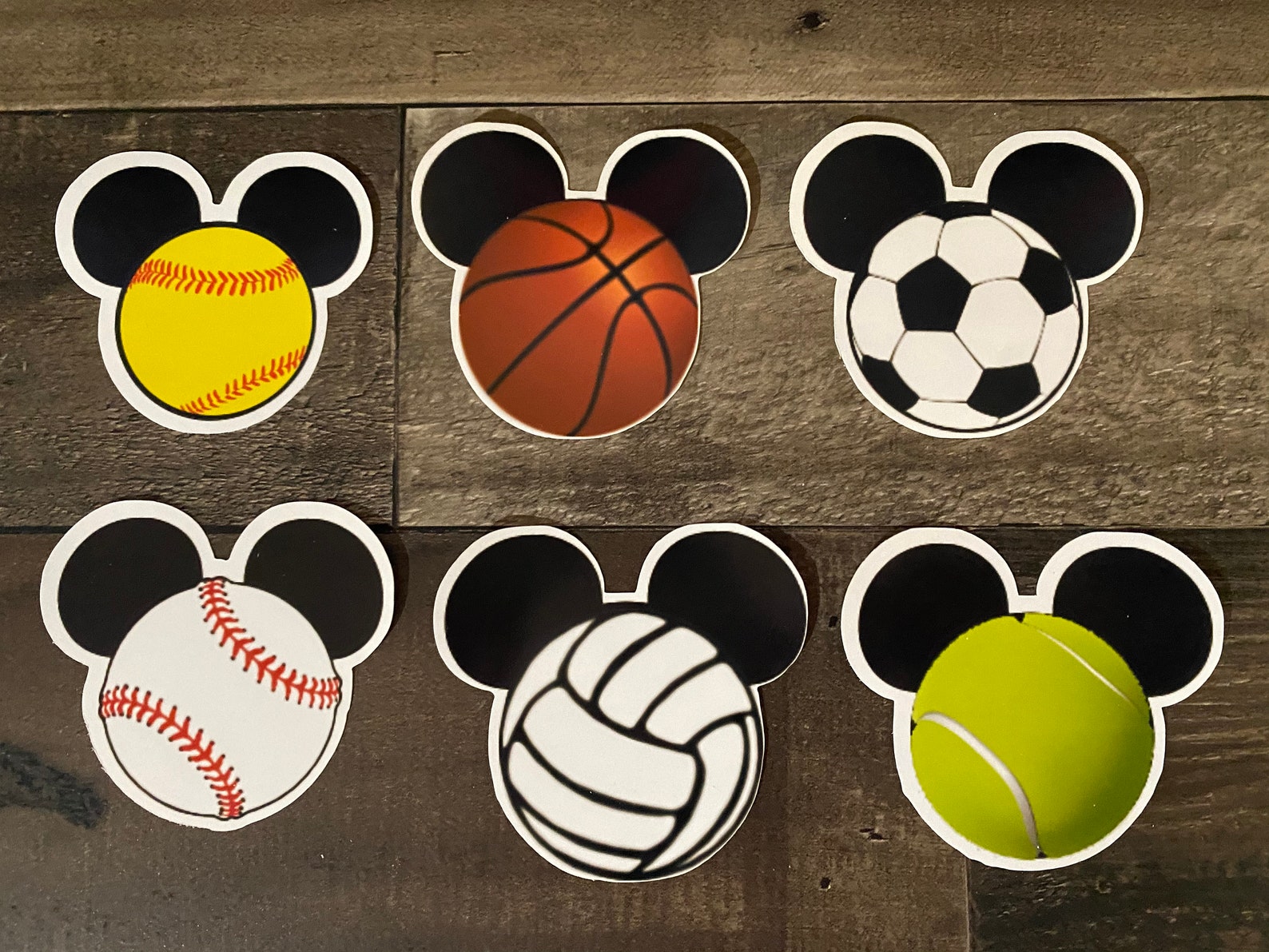 Mickey Sports Stickers Series 1A Etsy