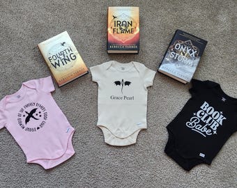 Personalized Baby Book Lovers Onsies