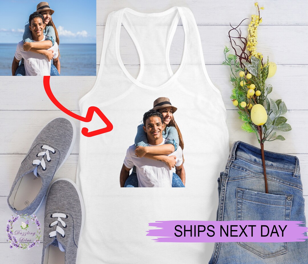 Custom Photo Tank Top, Custom Tank Top With Photo, Custom Photo Shirt ...