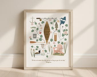 Lake Life Art Print