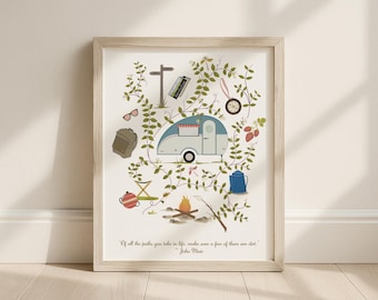 Camping Life Art Print