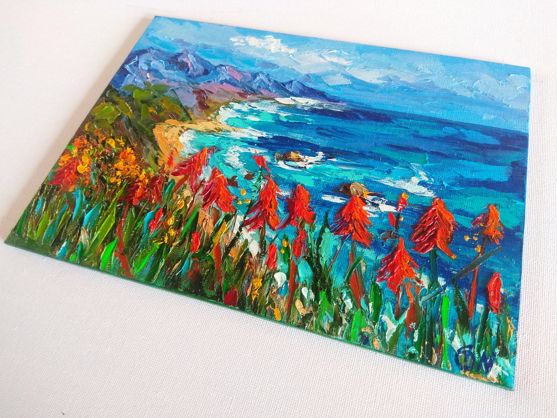 Laguna Beach Painting Original Art California Oil Painting Etsy