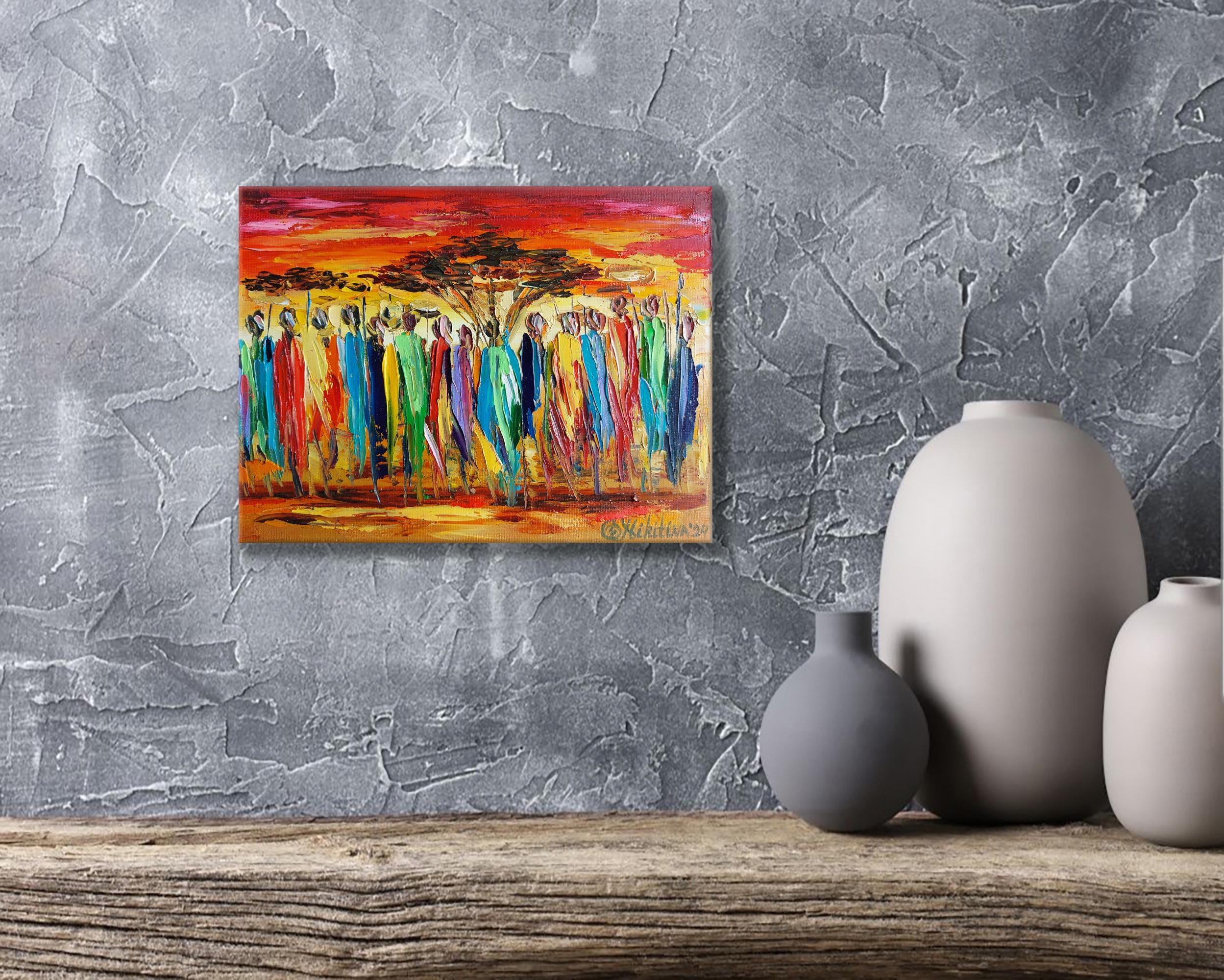 2076❣️ タイトル　(tribe) 油絵 2076❣️ タイトル (tribe) 油絵