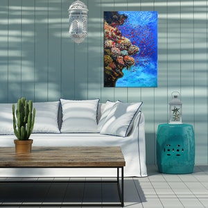 Coral Reef Underwater Painting Original Art Marine Animals Ocean Art ...