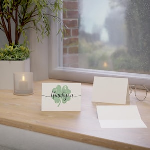 Juego de tarjetas de felicitación del club de feria del condado del proyecto de animales 4-H, tarjetas de agradecimiento, tarjetas con notas en blanco, tarjetas festivas irlandesas, notas de agradecimiento ecológicas