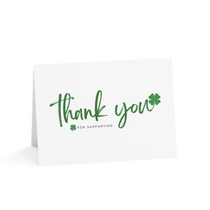 Set di biglietti di auguri per il progetto sugli animali della fiera della contea 4-H, biglietti di ringraziamento, biglietti di auguri vuoti, biglietti di auguri irlandesi, biglietti di ringraziamento ecologici