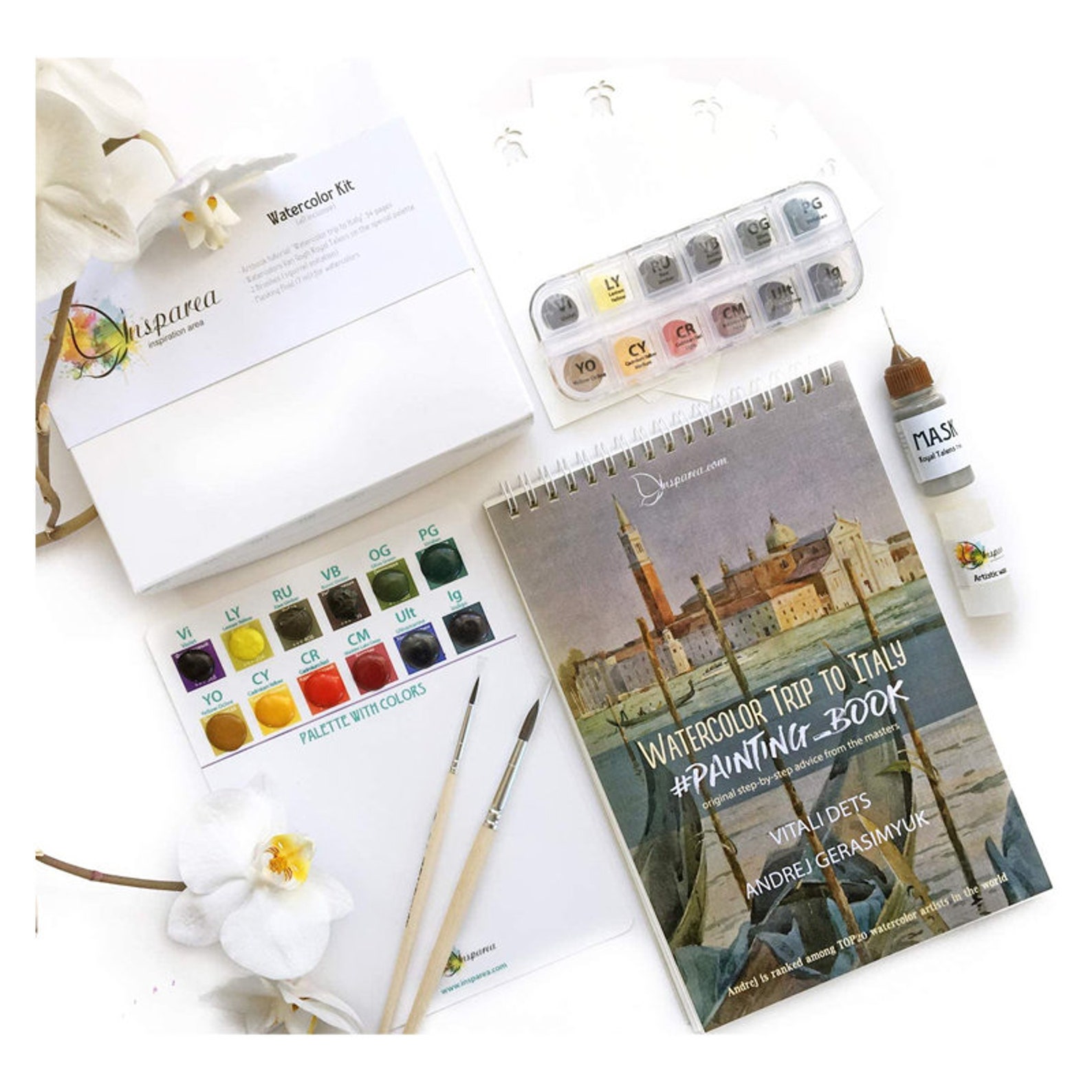 Watercolor Kit Complete with Artbook Creative DIY Gift Etsy