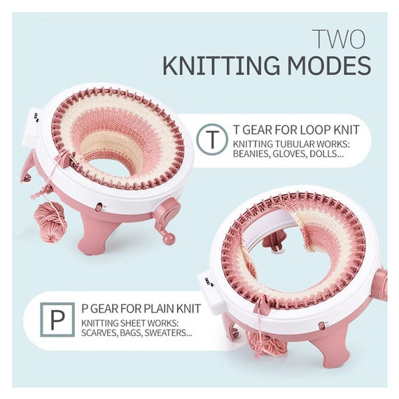 Knitting Machine,48 Needle Knitting Machine with Row Counter,Intelligent  Loom Circular Knitting Machines,with Wool Thread and Accessories,The  Fashion