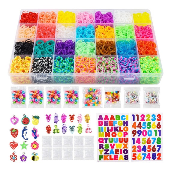 18000 Loom Bands Kit: DIY Rubber Bands Kits, 500 Clips, 40 Charms,loom  Bracelet Making Kits for Kids, DIY Rubber Band Bracelet Kit -  Norway