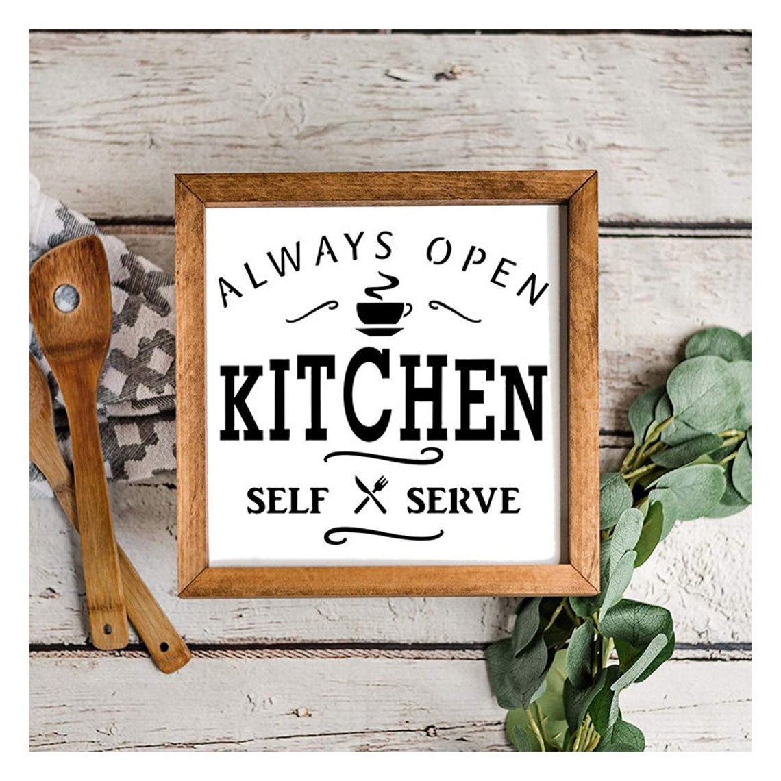 10 Set Farmhouse Kitchen Stencil Homemade Bakery Rustic Sign Etsy