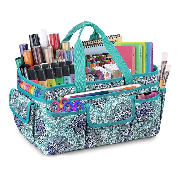 Craft Storage Tote Bag With Multiple Pockets Scrapbooking Etsy