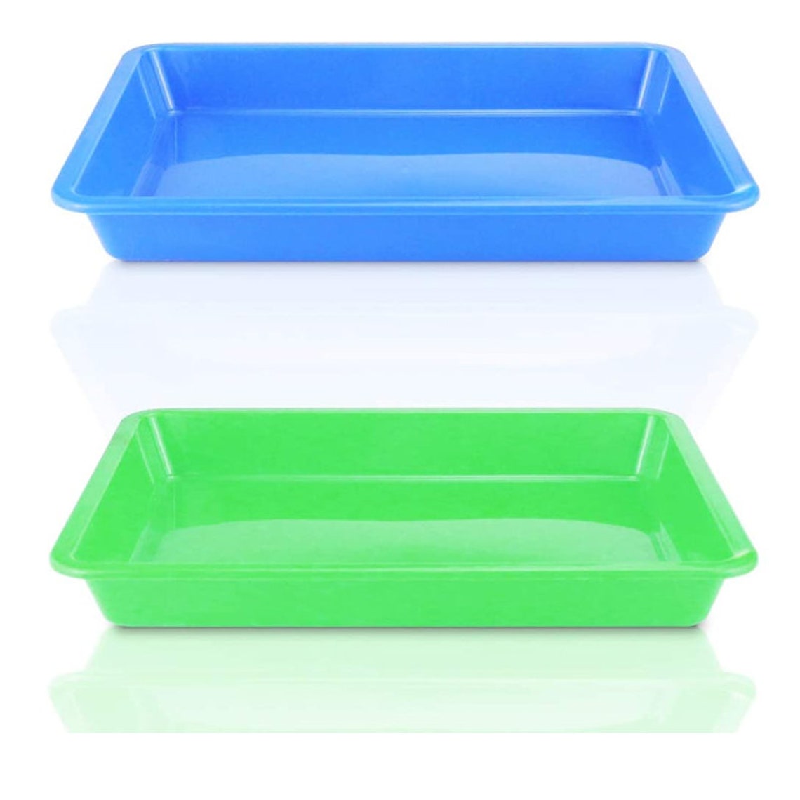 5 Pack Multicolor Plastic Art Trays Activity Tray Crafts Etsy