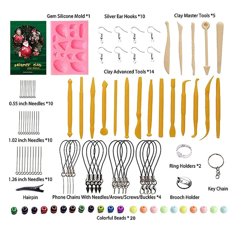 50 Colors Polymer Clay, BYWORLD Modeling Clay Oven Bake Clay With 19 Sculpting  Clay Tools and Accessories, Soft Modeling Clay Earring Making -  Denmark