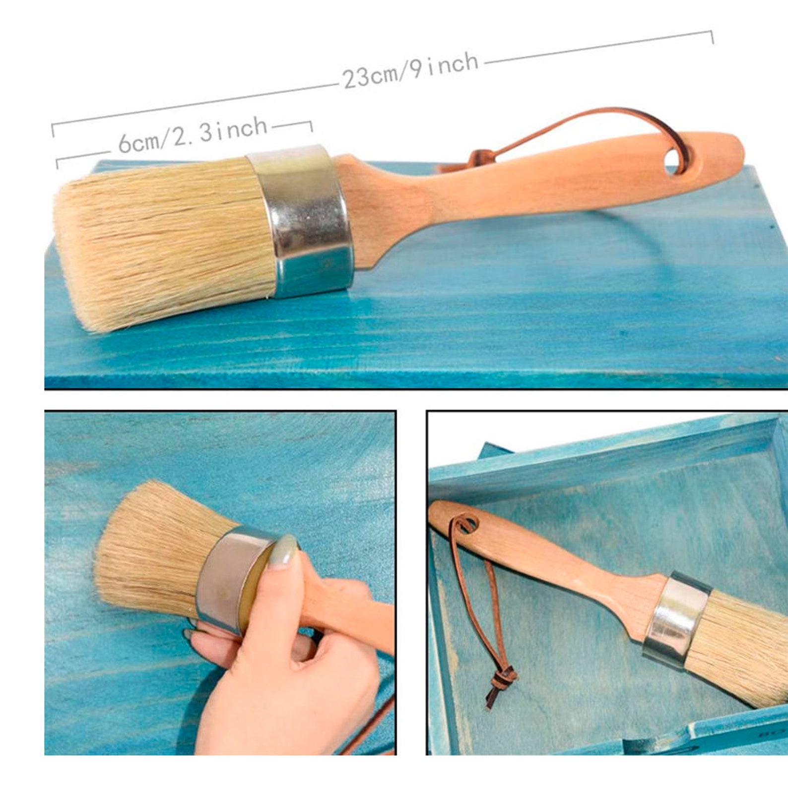 Chalk Paint Brush Set4 Pieces Chalk & Wax Furniture Stencil Etsy