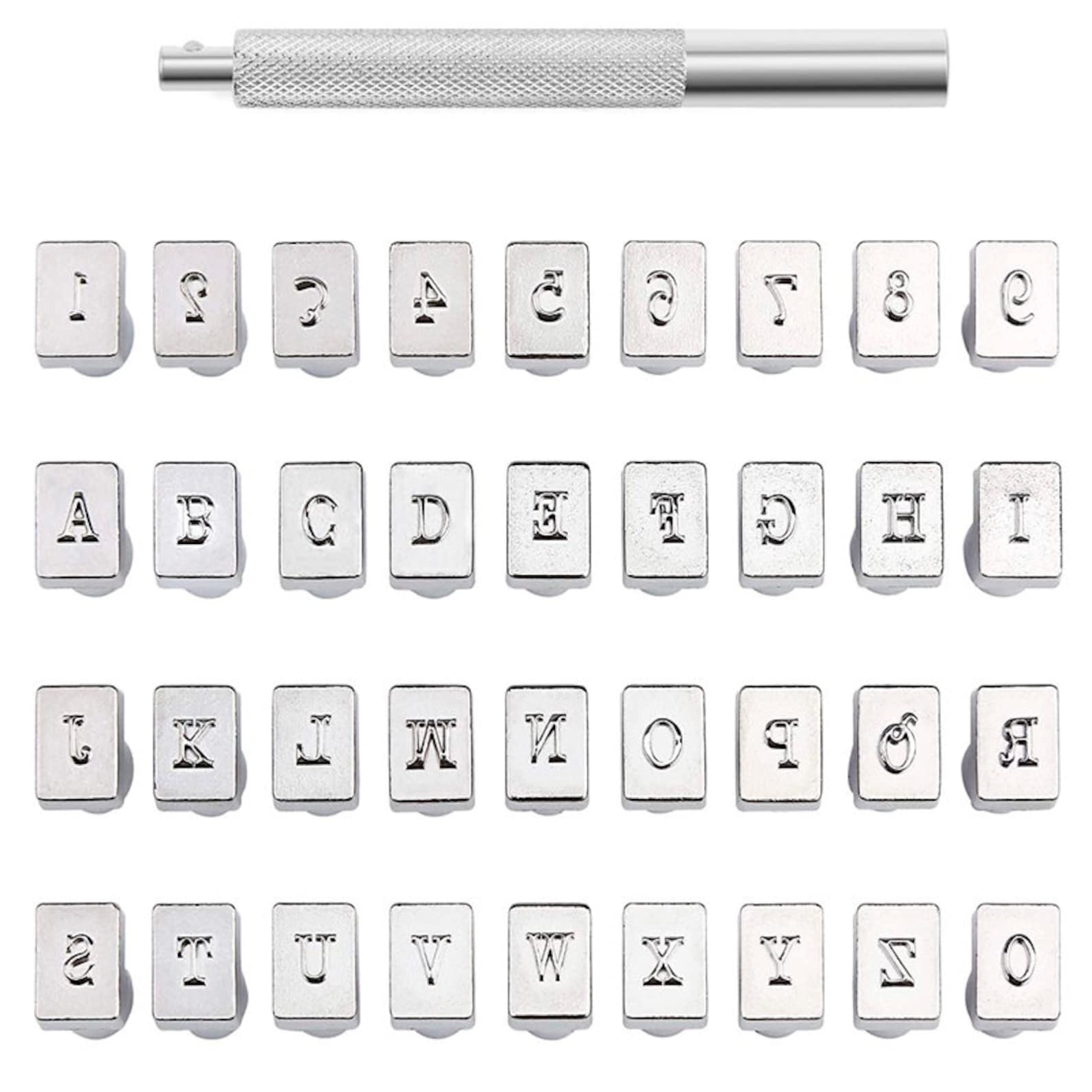 Leather Stamps Alphabet Set 3mm Alphabet Stamp Tools Set Etsy