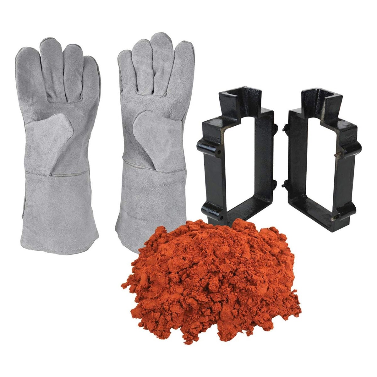 Sand Casting & Safety Gear Set With 5 Lbs of Petrobond Mold 