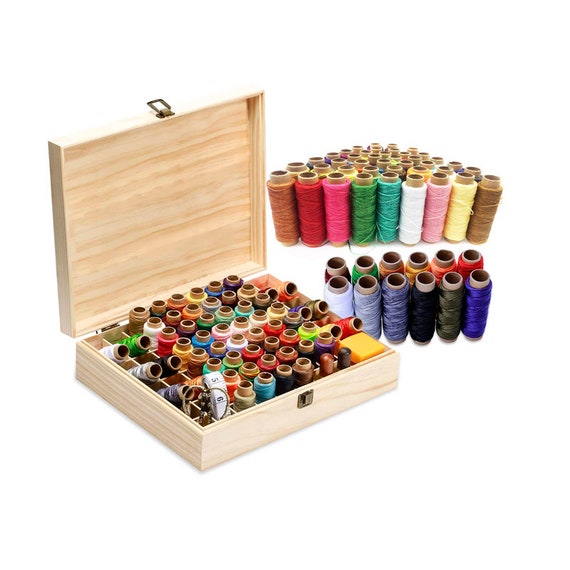 Leather Sewing Kit Upholstery Thread Cord, Stitching Needles