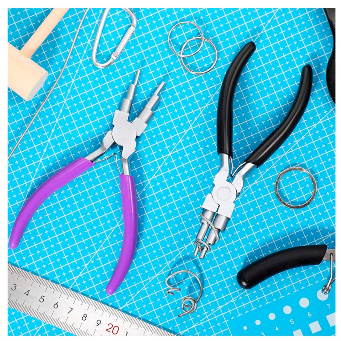 2 Pieces 6Step Bail Making Pliers 6 in 1 MultiSize Wire Etsy