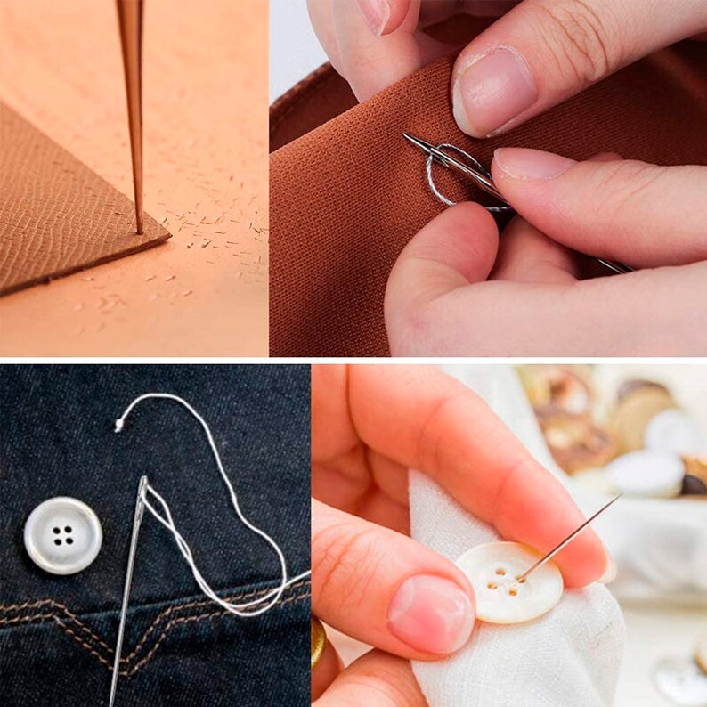 Leather Sewing Upholstery Repair Kit With Sewing Awl Seam Etsy