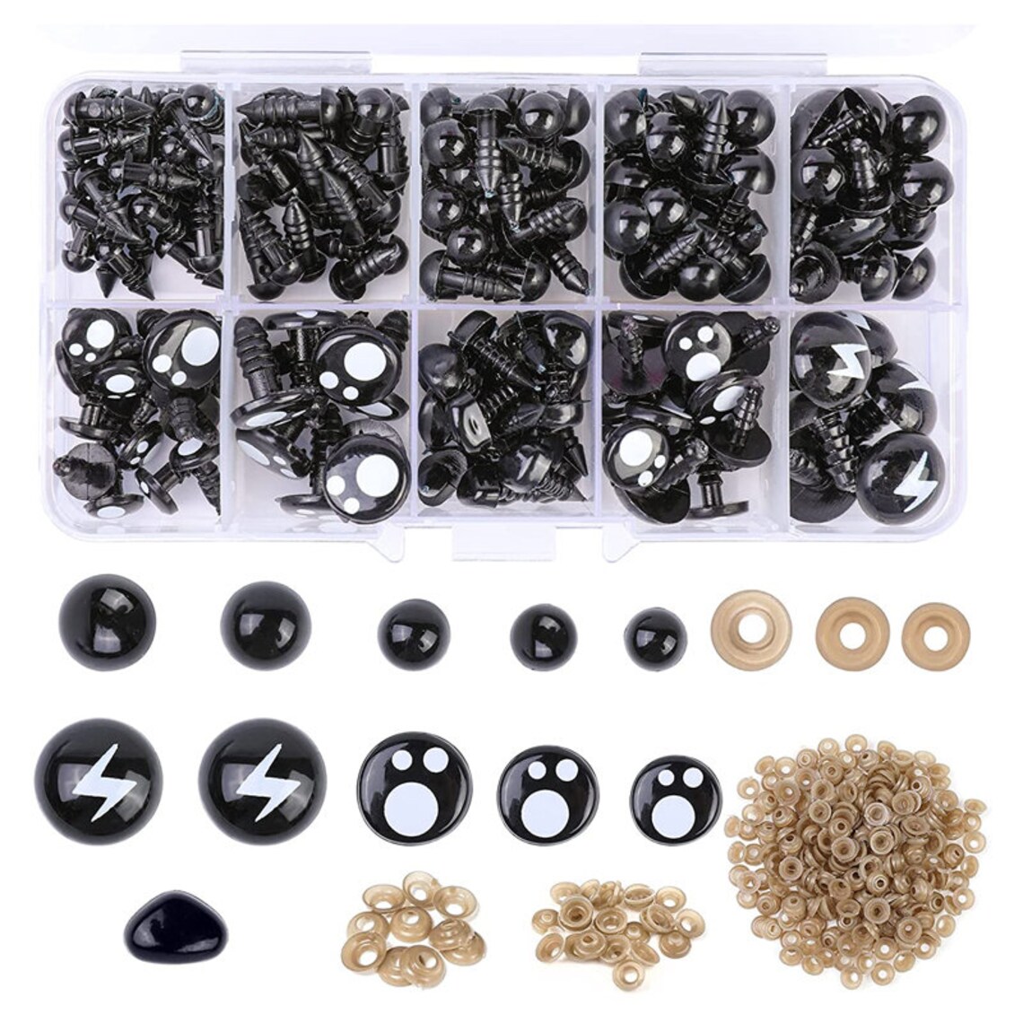 362pcs Plastic Safety Eyes and Noses Safety Eyes for Stuffed Etsy