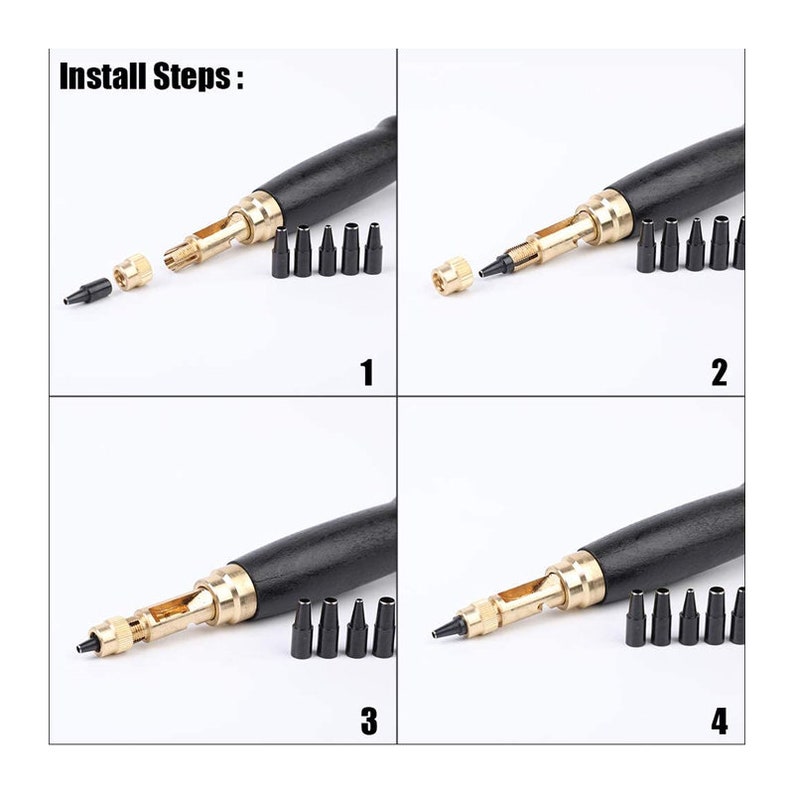 Japanese Screw Punch Screw Hole Punch6 Tip Sizes Leather Etsy