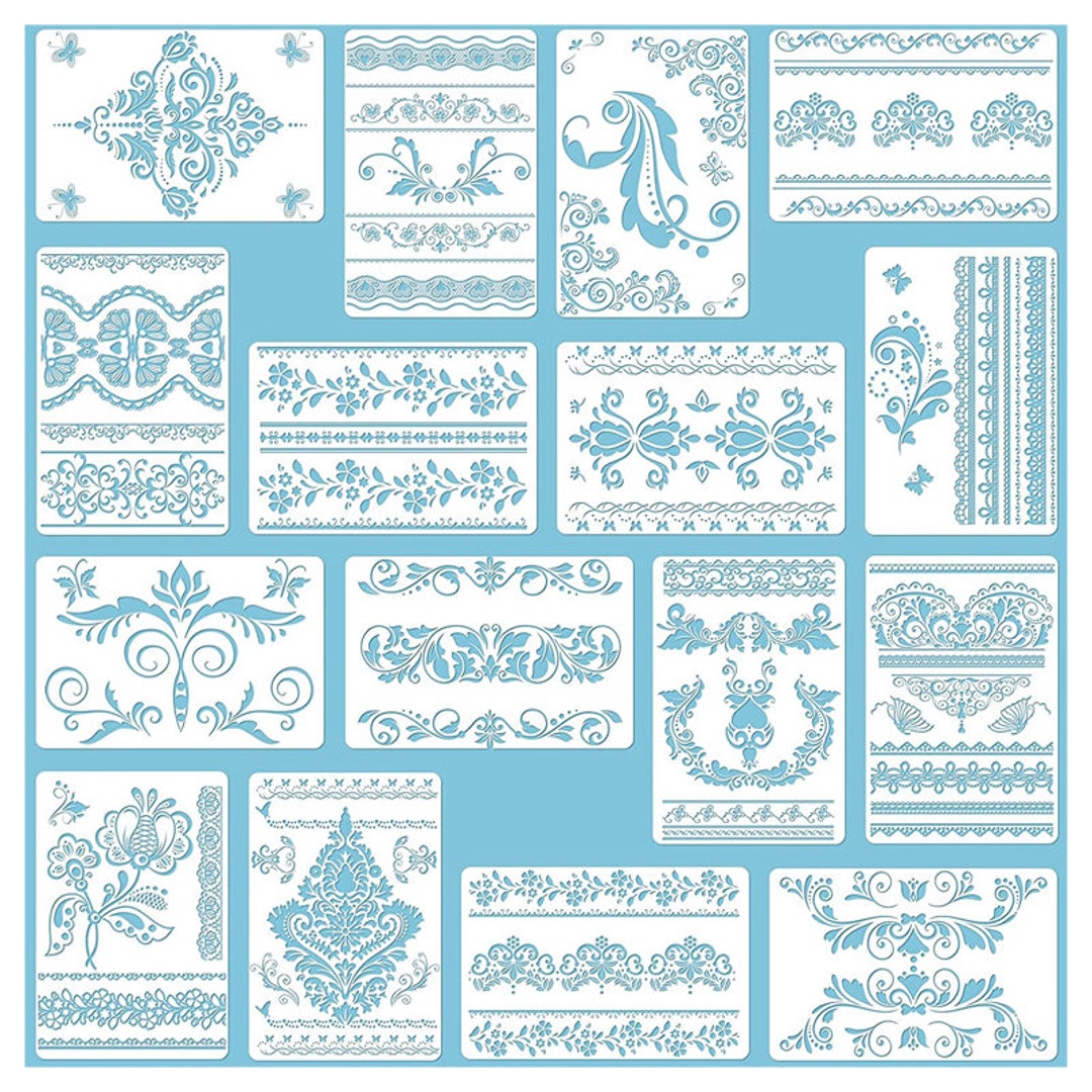Decorative Family Letter Stencil Templates Reusable Painting Stencils for  DIY Crafts Scrabooking Painting on Wood,Canvas,Floor,Wall and Tile (5.9 x