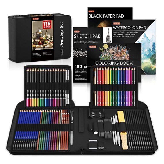 Crayon de Couleurs Professionnel de Dessin Art Set - Materiel