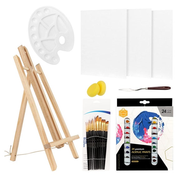 Art Canvas Paint Set 45 pcs Canvas Acrylic Painting Kit with Etsy