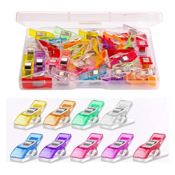 30 Pcs Premium Quilting Clips Assorted Colors Fabric Clips for Sewing Supplies  Quilting Accessories Crafting Tools 