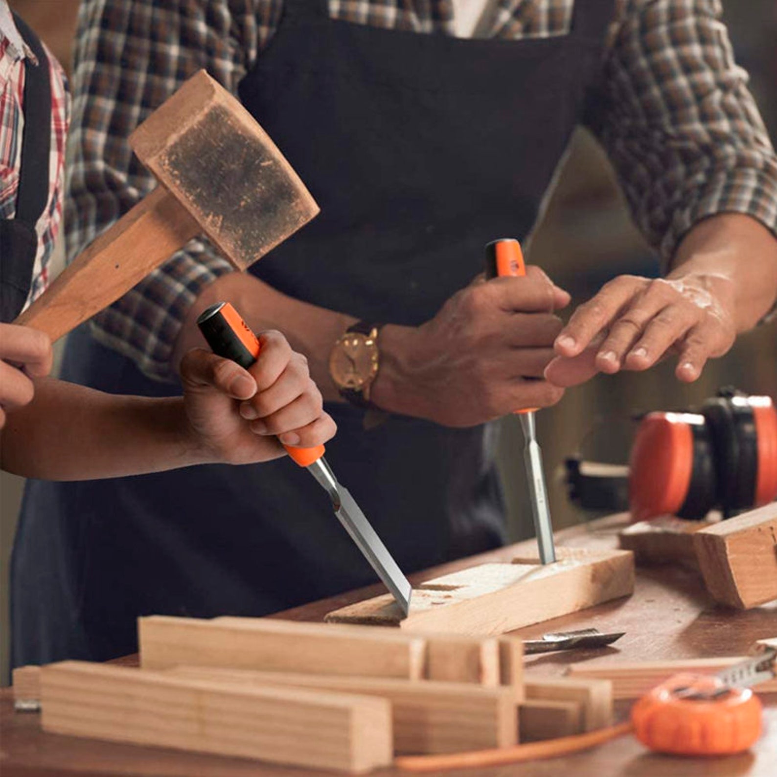 Chisel Sets With 8pc Wood Chisel Honing Guide & Sharpening Etsy