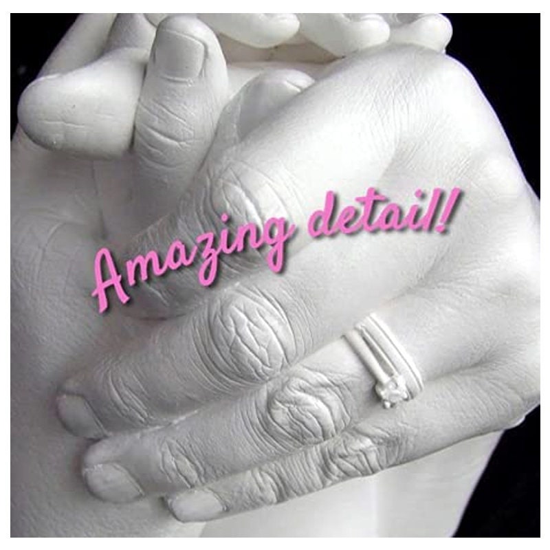 Family Hand Casting Kit for 4 - Premium DIY Hand Hold Statue Kit for  Mothers Day