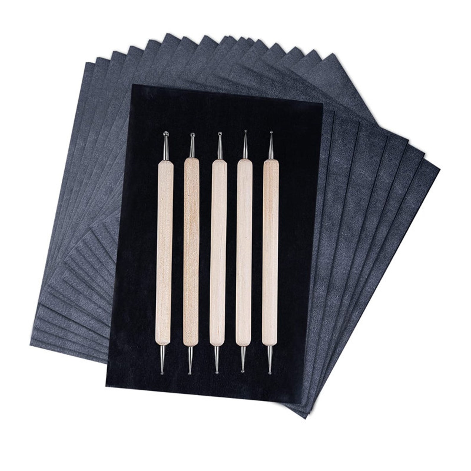 200 Sheets Carbon Paper Graphite Paper Black Carbon Transfer Etsy