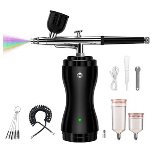 Wireless Airbrush Compressor and Airbrush Gun Rechargeable Dual
